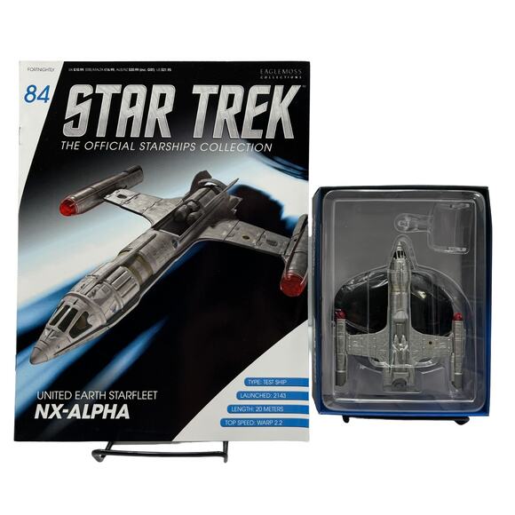 Eaglemoss 2017 Star Trek United Earth Starfleet NX-Alpha Diecast Starship 84 - Picture 1 of 9